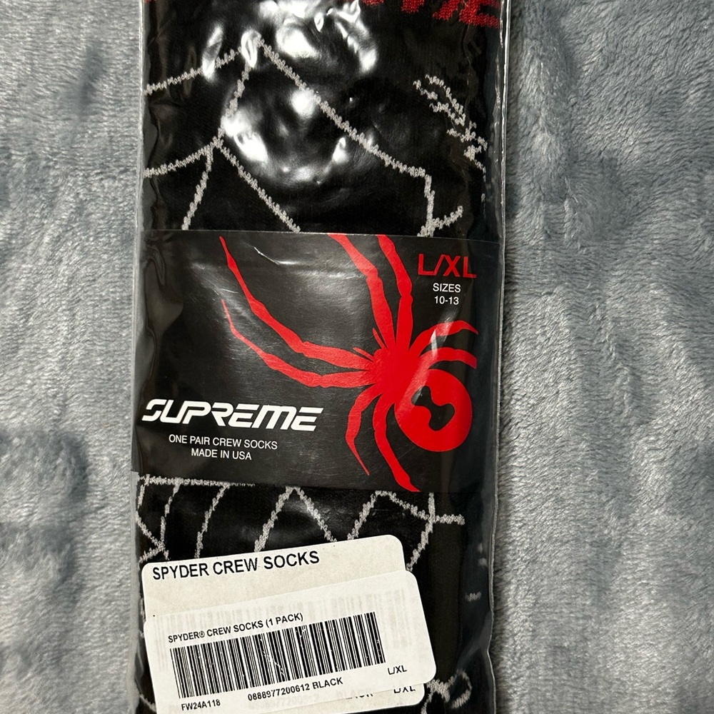 Supreme Spyder Crew Socks L/XL